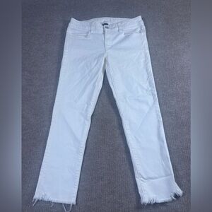 American Eagle Outfitters Women's Straight Leg White Jeans 1096